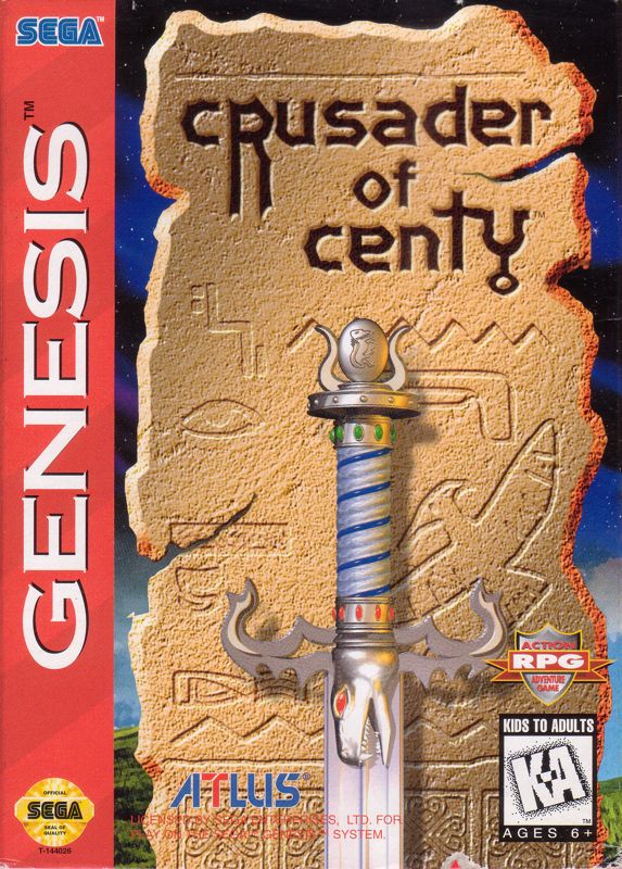 Crusader of Centy box art for Sega Mega Drive